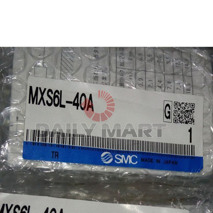 new SMC MXS6L-40A Slide Table, 5mm~150mm Stroke Adj, MXS/MXJ Guided Cylinder