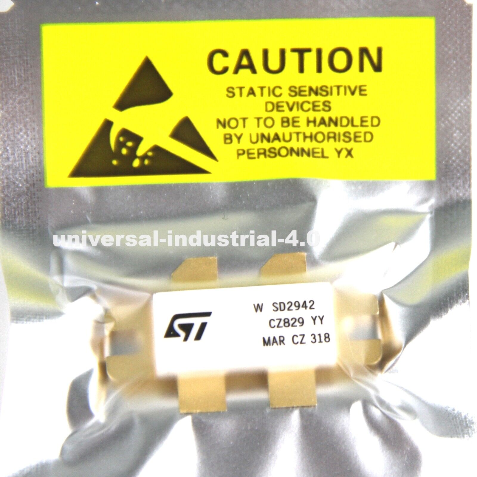 STMicroelectronics SD2942 HF/VHF/UHF RF Power MOSFET Transistor | High-Power Radio Frequency Power mos transistor | STMicroelectronics SD2942 HF/VHF/UHF RF Power MOSFET Transistor - STMICROELECTRONICS