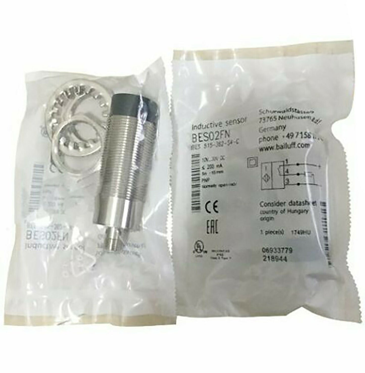 BALLUFF BES 515-362-S4-C (BES02FN) Inductive Standard Sensors PNP