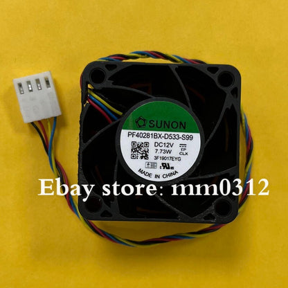 SUNON PF40281BX-D533-S99 4CM 4028 12V 7.73W 4-Wire PWM Cooling Fan