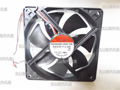 SUNON EEC0252B1-000C-F99  DC24V 5.0W 120*120*25MM 3-Wire Inverter Cooling Fan