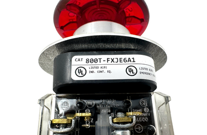 used Allen Bradley 800T-FXJE6A1 Red E-Stop Pushbutton - ALLEN BRADLEY