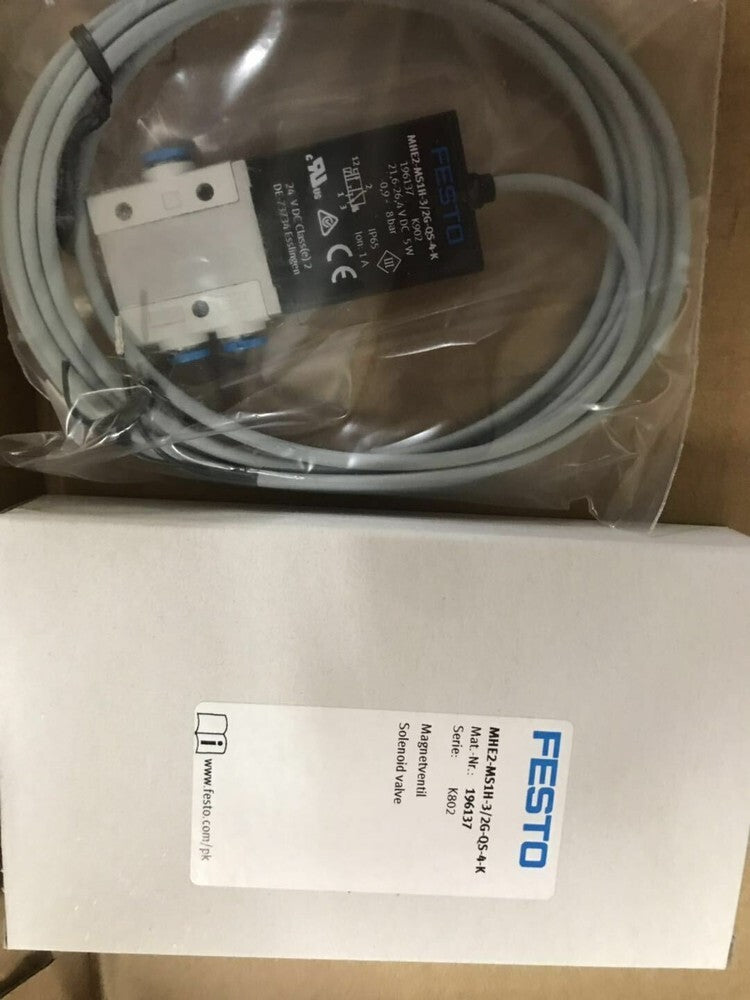 1PC  FESTO Solenoid valve MHE2-MS1H-3/2G-QS-4-K（196137）