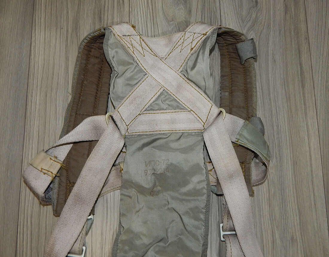Used Soviet Russian Parachute PSU-36 Ejection Seat K-36 Orange Belt IPS-72 Harness - PARACHUTE EQUIPMENT