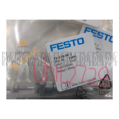 Festo EG-6-10-PK-3 15892 Round Cylinder #un