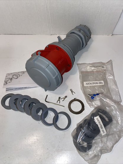 Eaton AH460C7W Pin & Sleeve Watertight Connector 60A 480V 3P4W 15HP IEC 309 - EATON