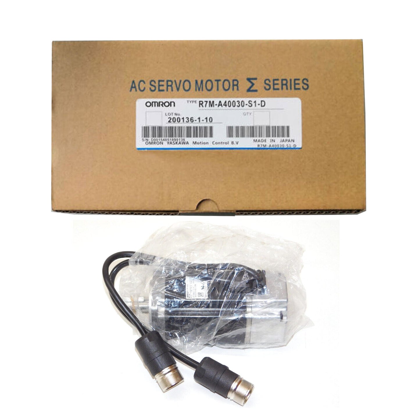 1-Phase Servo Motor R7M-A40030-S1-D 400V - OMRON