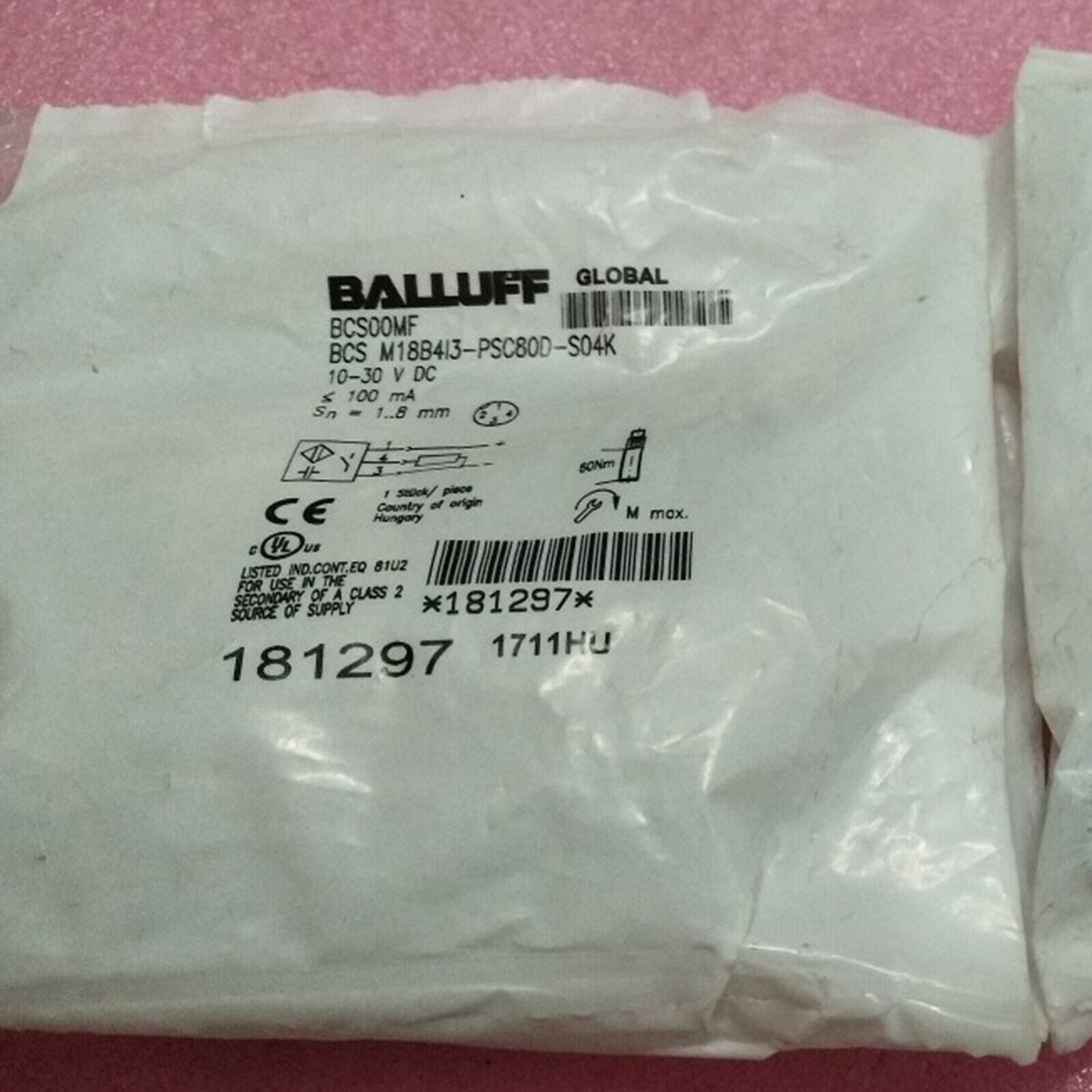 new 1pcs  balluff BCS M18B4I3-PSC80D-S04K Proximity sensor SHIP