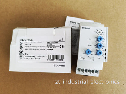 1PC HWUA 84873026 Crouzet 3-Phase Multifunction Control Relay