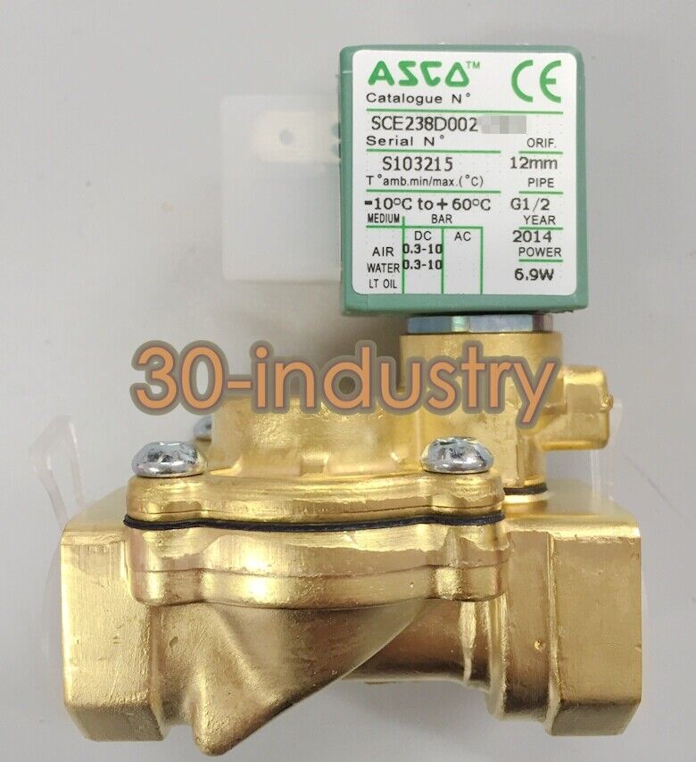 ASCO SCE238D002 Solenoid Valve 220VAC/120VAC, DN15, 1PC - ASCO