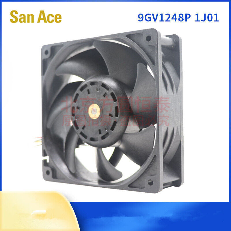 new 1pcs SANYO 9GV1248P1J01 48V 0.75A 12038 12CM 4-wire Server Cooling Fan