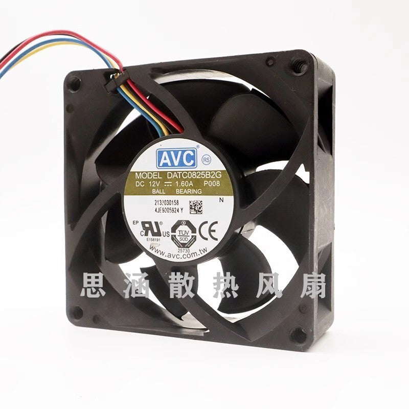 AVC DATC0825B2G-P008 12V 1.60A 8025 8cm High airflow cooling fan