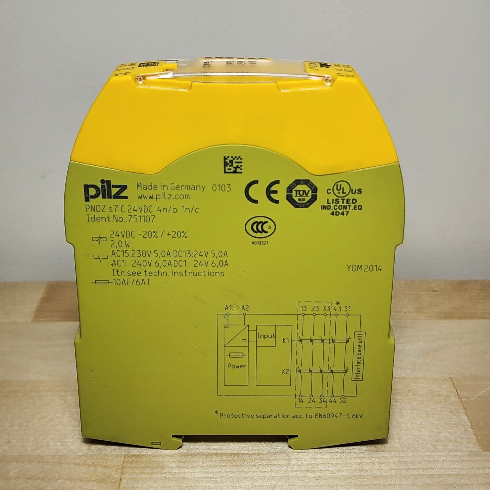 Pilz 751107 PNOZ s7 C Safety Relay SHIP Pilz