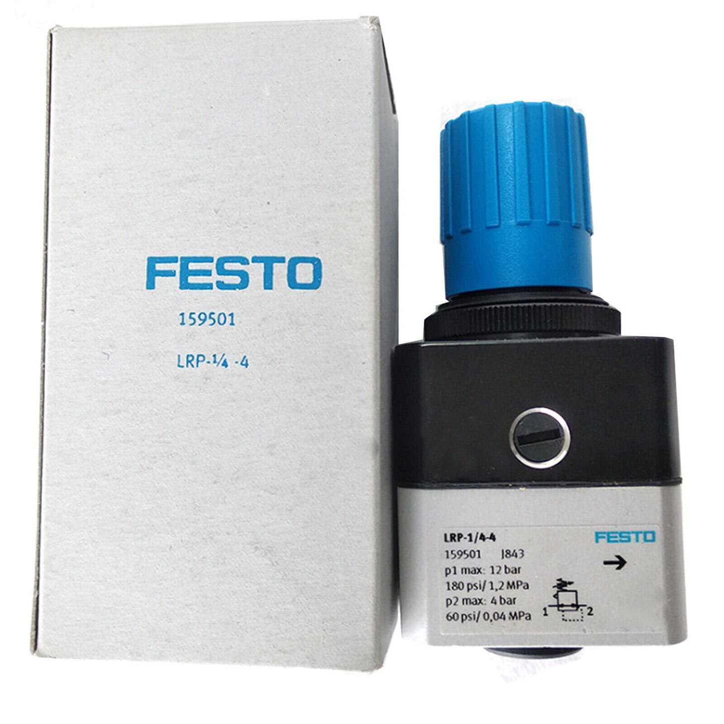 new In Box FESTO LRP-1/4-4 159501 Precision Pressure Regulator - FESTO