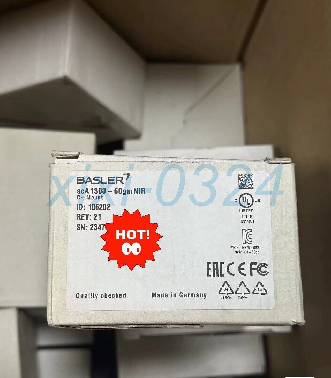 Basler acA1300-60gmNIR Industrial Camera - BASLER