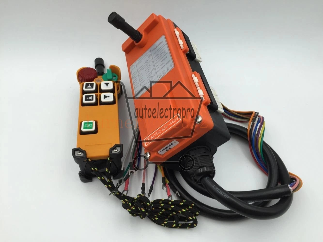 Industrial wireless 4 Channels 2 Speed Remote Control F21-4D Winch Hoist Crane ~