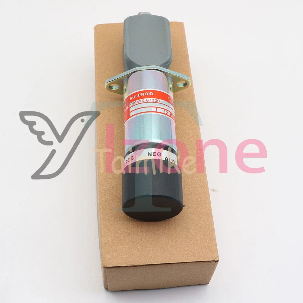 One 129470-67320 1504 12VDC Fuel Shut Off Stop Solenoid Fit for Yanmar Diesel