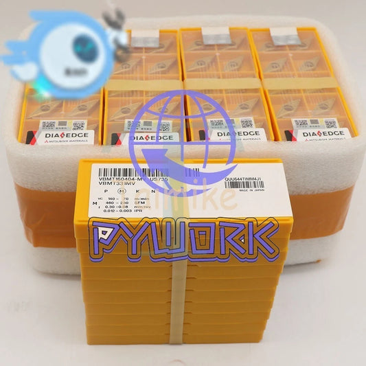 10PCS/BOX MITSUBISHI VBMT160404-MV US735 Carbide Inserts CNC