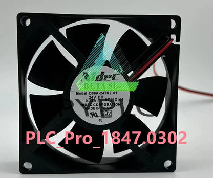 1PCS Nidec D08A-24TS2 01 8025 24V 0.23A 8CM 2-wire Inverter Cooling Fan