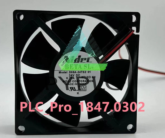 1PCS Nidec D08A-24TS2 01 8025 24V 0.23A 8CM 2-wire Inverter Cooling Fan