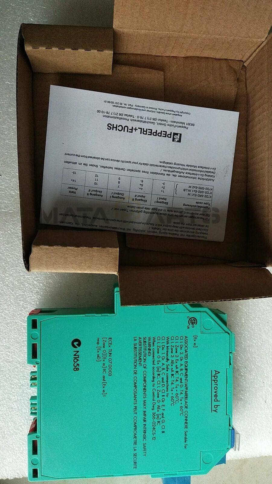 Pepperl + Fuchs KFD2-UT2-Ex1 Temperature Signal Input Barrier - PEPPERL + FUCHS