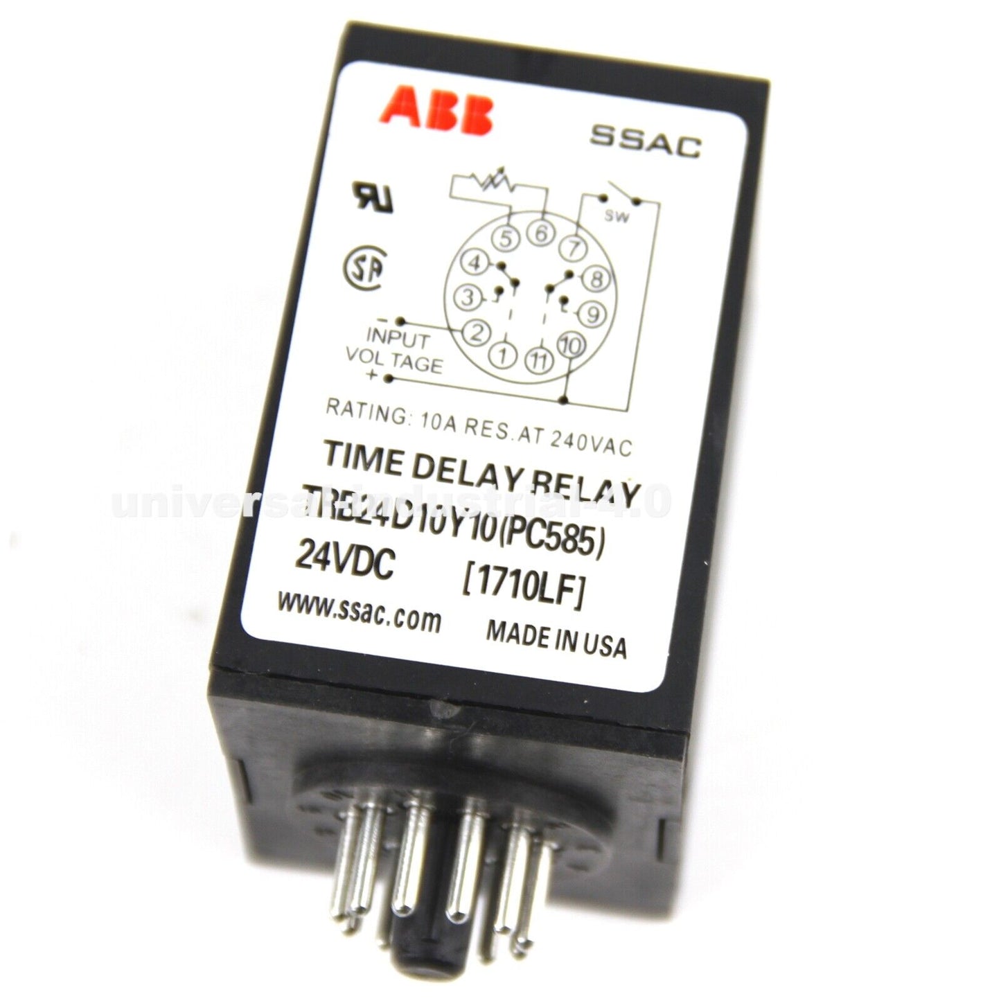 ABB TRB24D10Y10 Time Delay Relay 24VDC - ABB