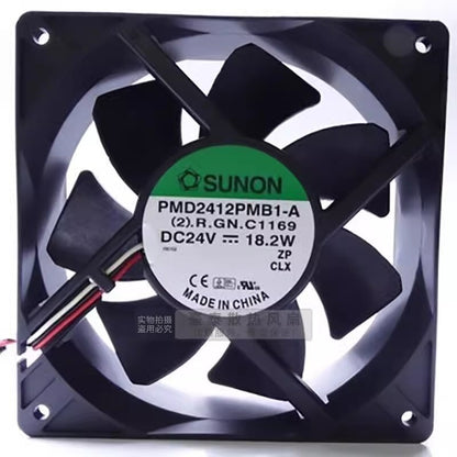 SUNON PMD2412PMB1-A 12038 DC24V 18.2W 3-Wire Inverter Cooling Fan
