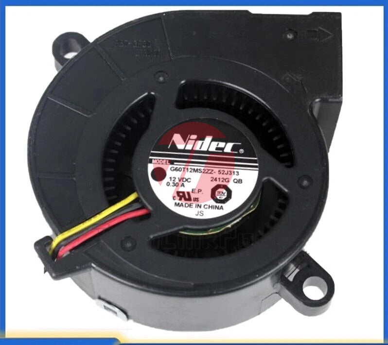 NIDEC G60T12MS2ZZ-52J313 12V 0.3A 6025 6cm Turbo Projector Cooling Fan