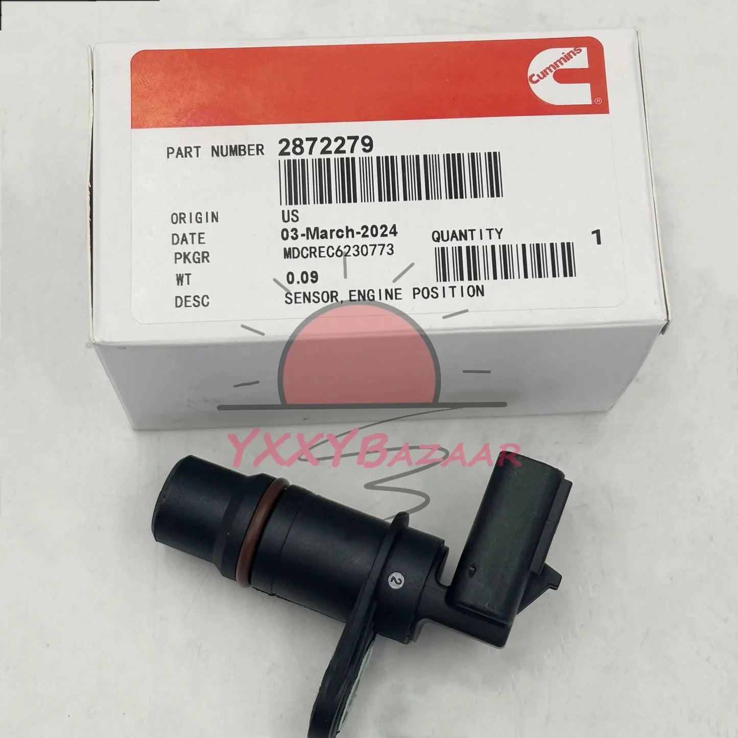 Camshaft Crankshaft Position Sensor for 5.9 6.7 Cummins 07-16 Dodge Ram 2872279~