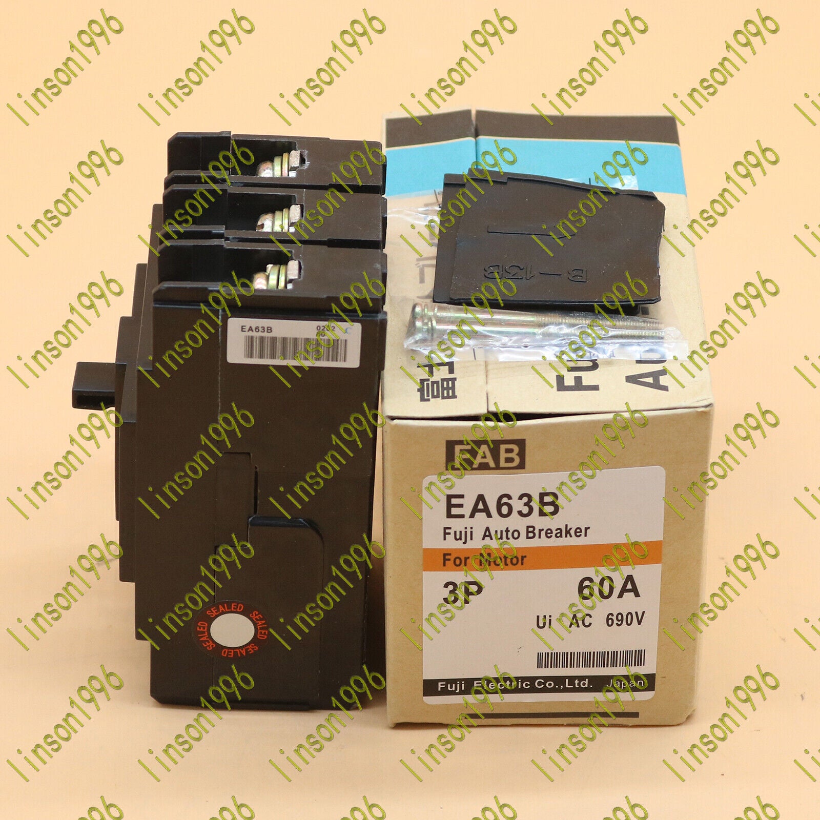 New Fuji Electric EA63B 60A Circuit Breaker - FUJI ELECTRIC