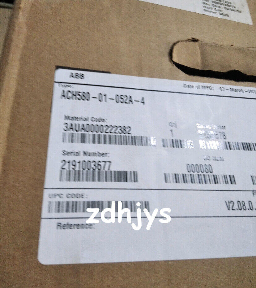 new ACS580-01-052A-4, ABB, ACS580-01-052A-4, PLd 40HP, I2LD 52A SHIP - ABB
