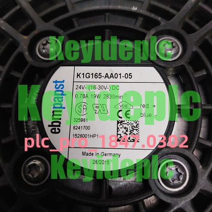 K1G165-AA01-05 1PCS Ebmpapst K1G165-AA01-05 Cooling Fan DC24V 19W Fast Ship