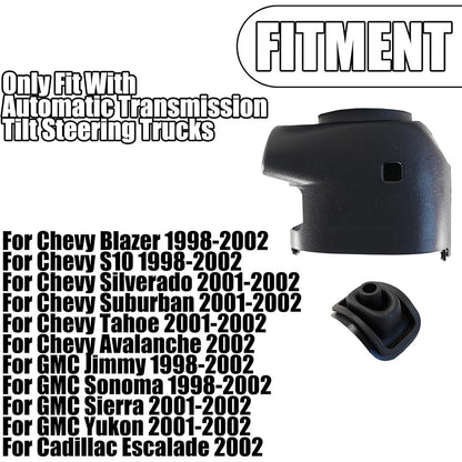 Upper&Lower Steering Column Cover Shroud For Chevrolet GMC Sierra 26072993