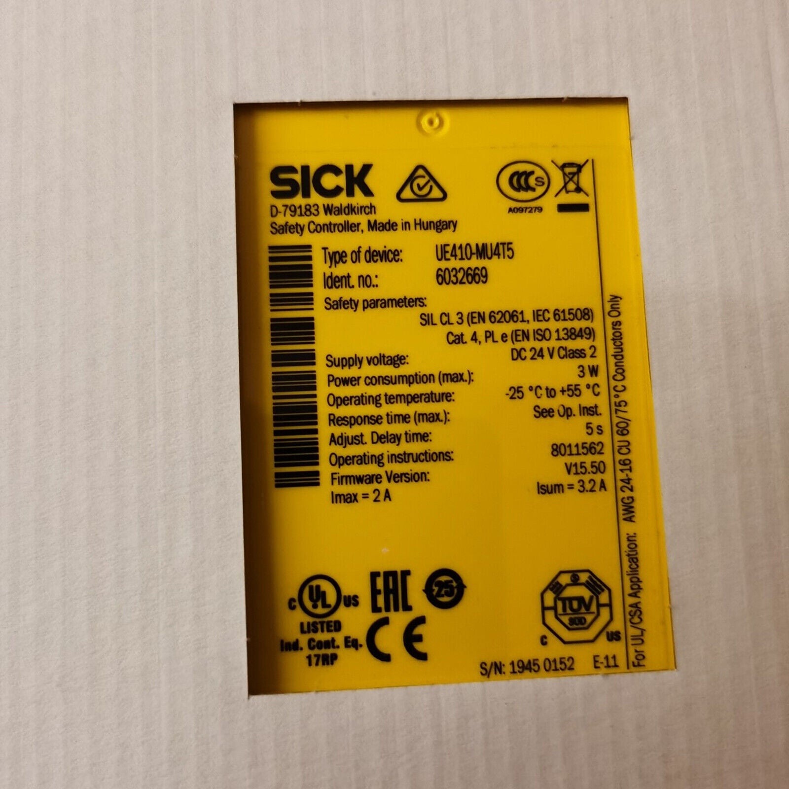 new 1 piece   sick UE410-MU4T5 6032669 Safety Module ship