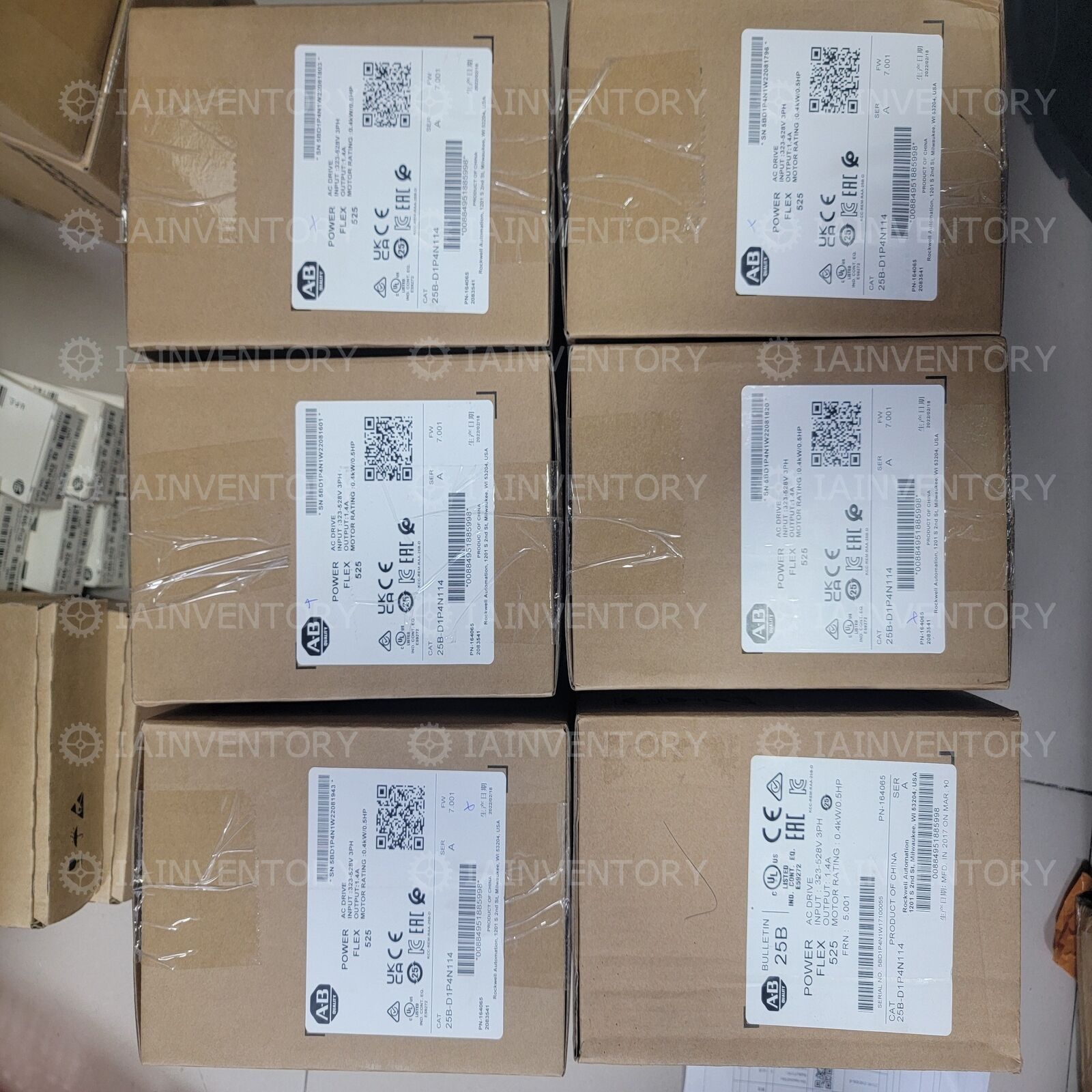 Allen-Bradley 25B-D1P4N114 PowerFlex 525 AC Drive 0.4kW - ALLEN-BRADLEY