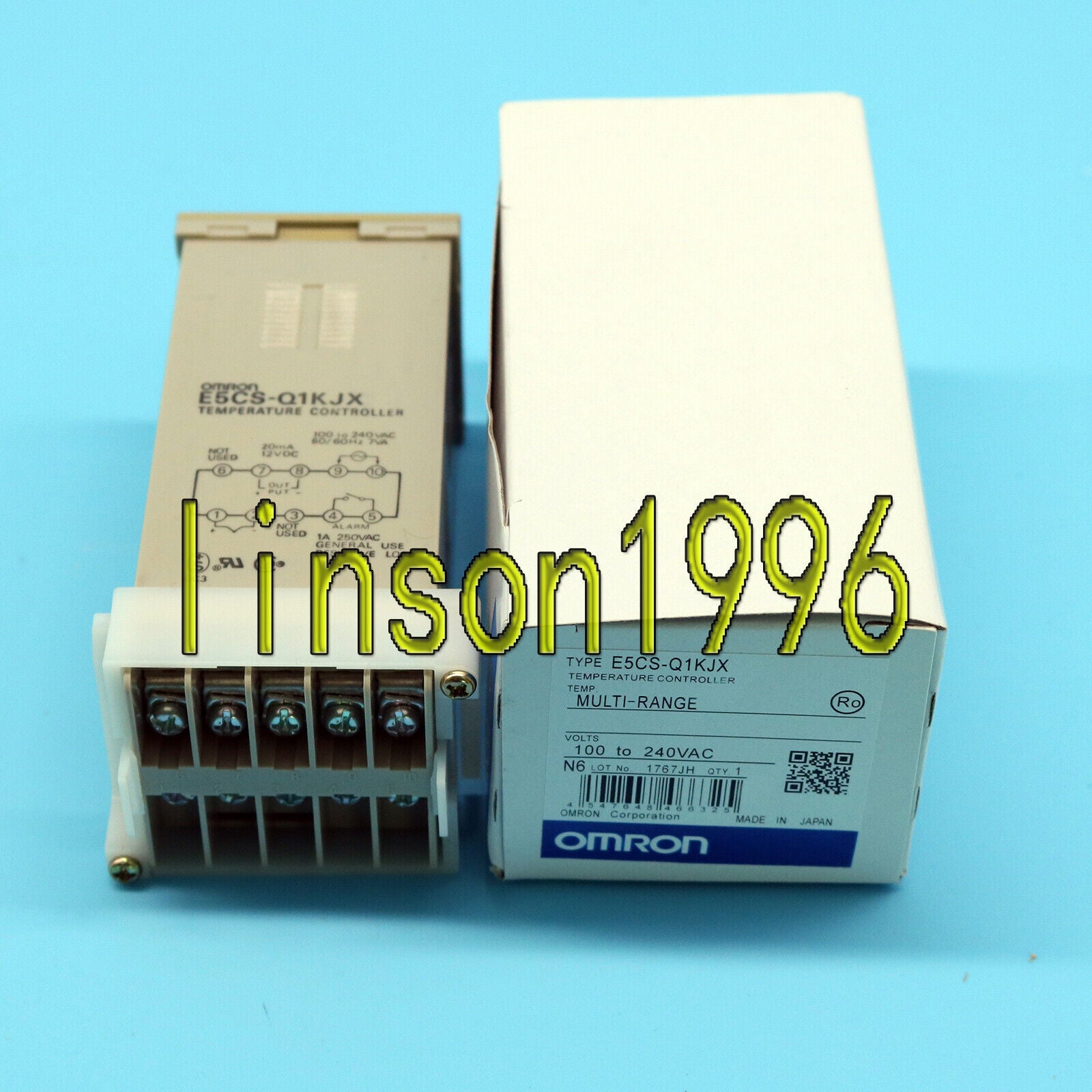 Omron Temperature Controller E5CS-Q1KJX 1 Year - OMRON