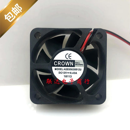 CROWN AGE05020B12U DC12V 0.43A 5020 cooling fan