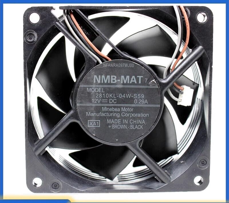 NMB 2810KL-04W-S59 DC12V 0.29A 60*60*25mm 3-Wire Cooling Fan