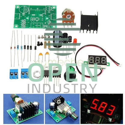 Digital LM317 Display Adjustable Regulated Power Supply Board Module DIY Kits