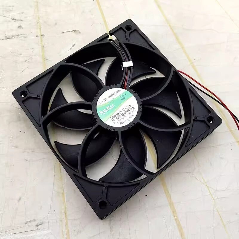 KAKU KA1225-5000D24BML DC24V 0.5A 2-Wire Ball Cooling Fan