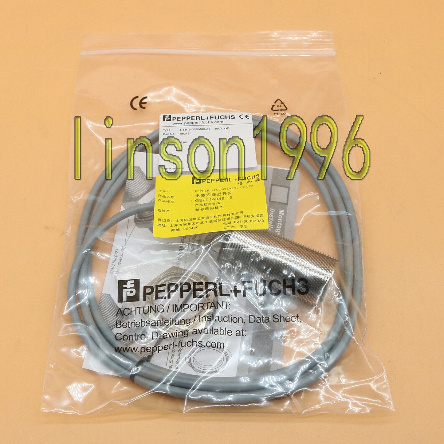 Pepperl+Fuchs NBB10-30GM60-A0 Inductive Sensor Fast Ship - PEPPERL+FUCHS
