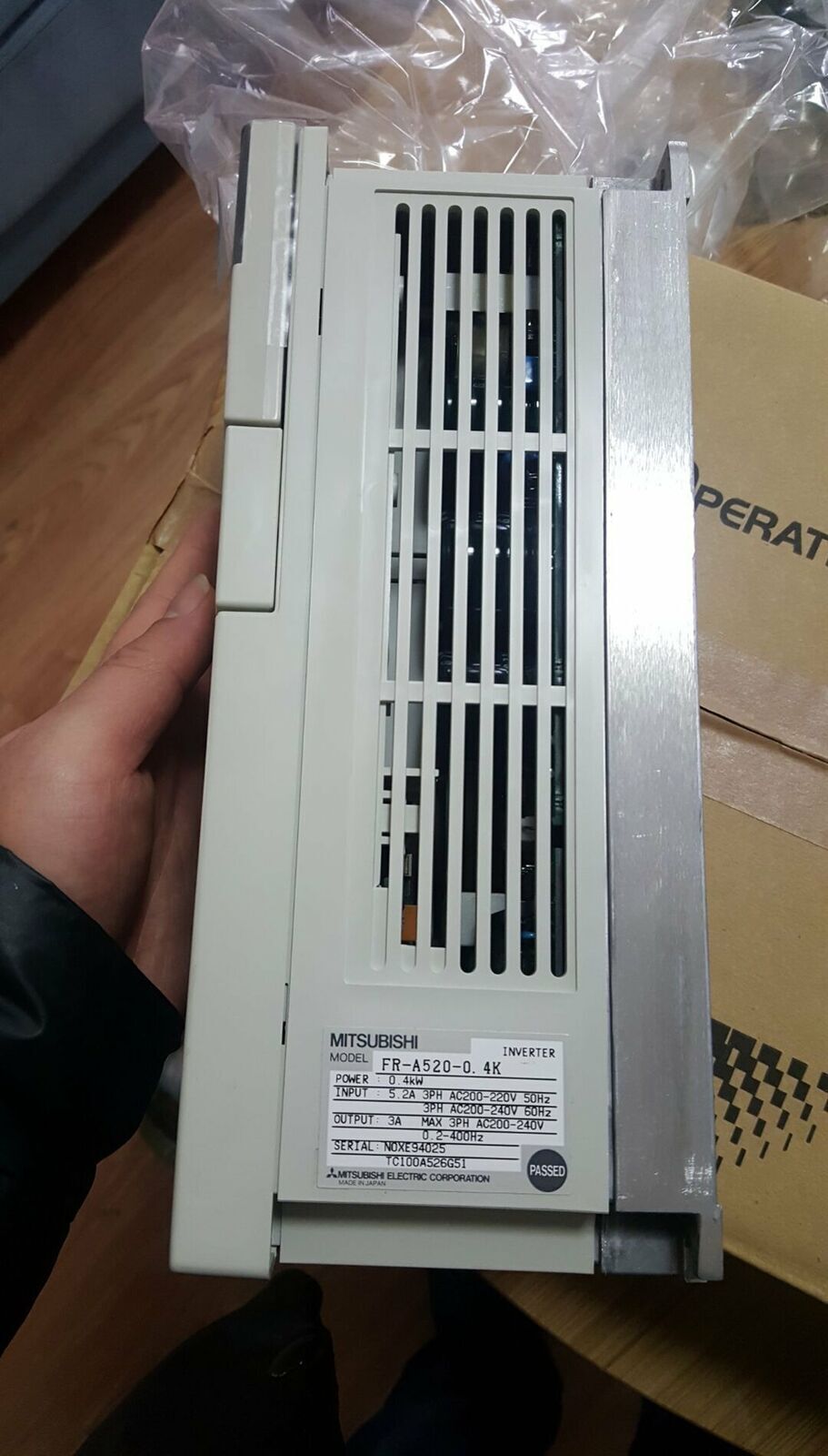 Used Mitsubishi Frequency Converter FR-A520-0.4K & FRA5200.4K, Fully Tested - MITSUBISHI