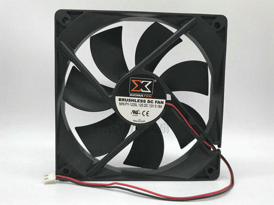 new 1 PCS XIGMATEK BRUSHLESS FAN PY-1225L12S DC 12V 0.18A 12025 12CM 2 Pin - XIGMATEK
