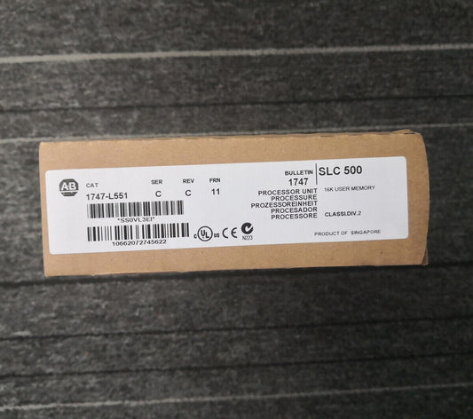 Sealed Allen-Bradley 1747-L551 SLC500 SLC CPU Processor Module - ALLEN-BRADLEY