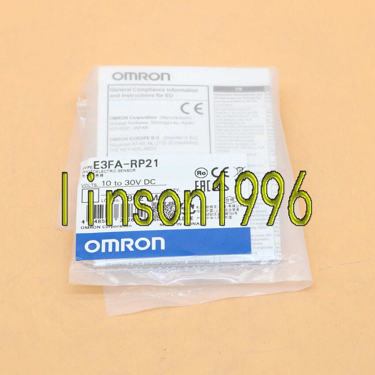 Omron Sensor E3FA-RP21 10-30VDC - OMRON