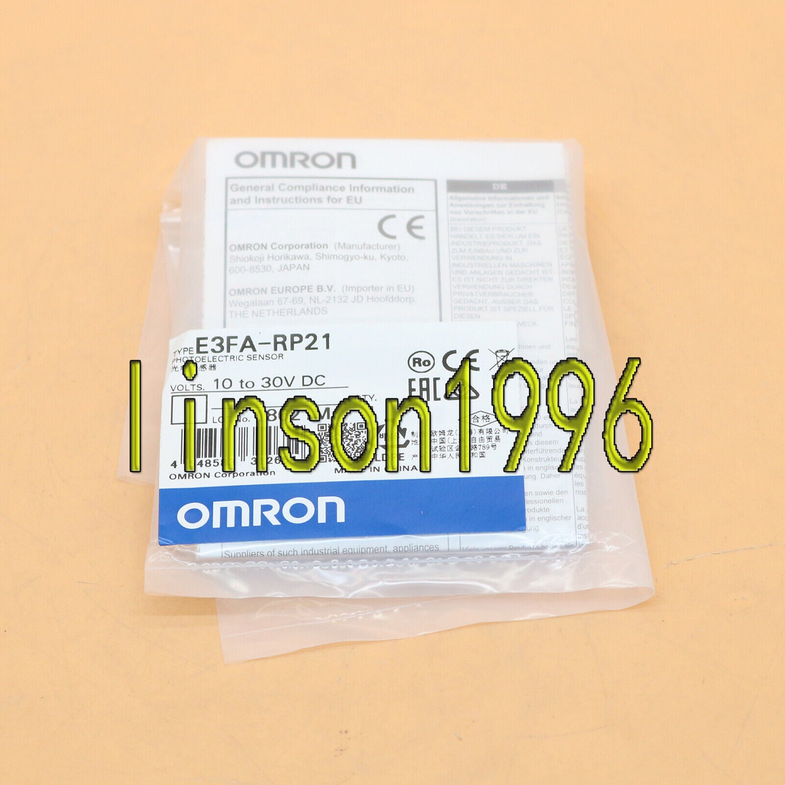 Omron Sensor E3FA-RP21 10-30VDC - OMRON