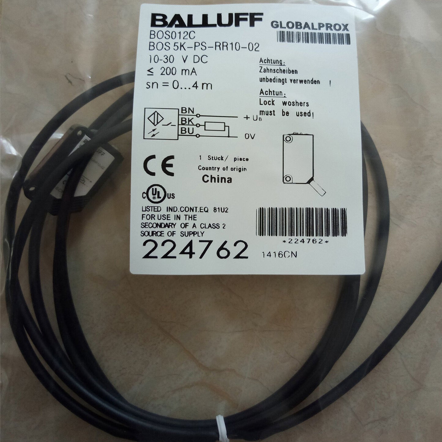 new BALLUFF BOS 5K-PS-RR10-02 Proximity Switch spot switch - BALLUFF