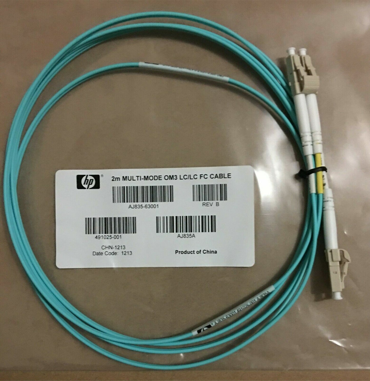 new HP AJ835A 491025-001 AJ835-63001 2M OM3 LC/LC Multi-mode Fiber Channel Cable