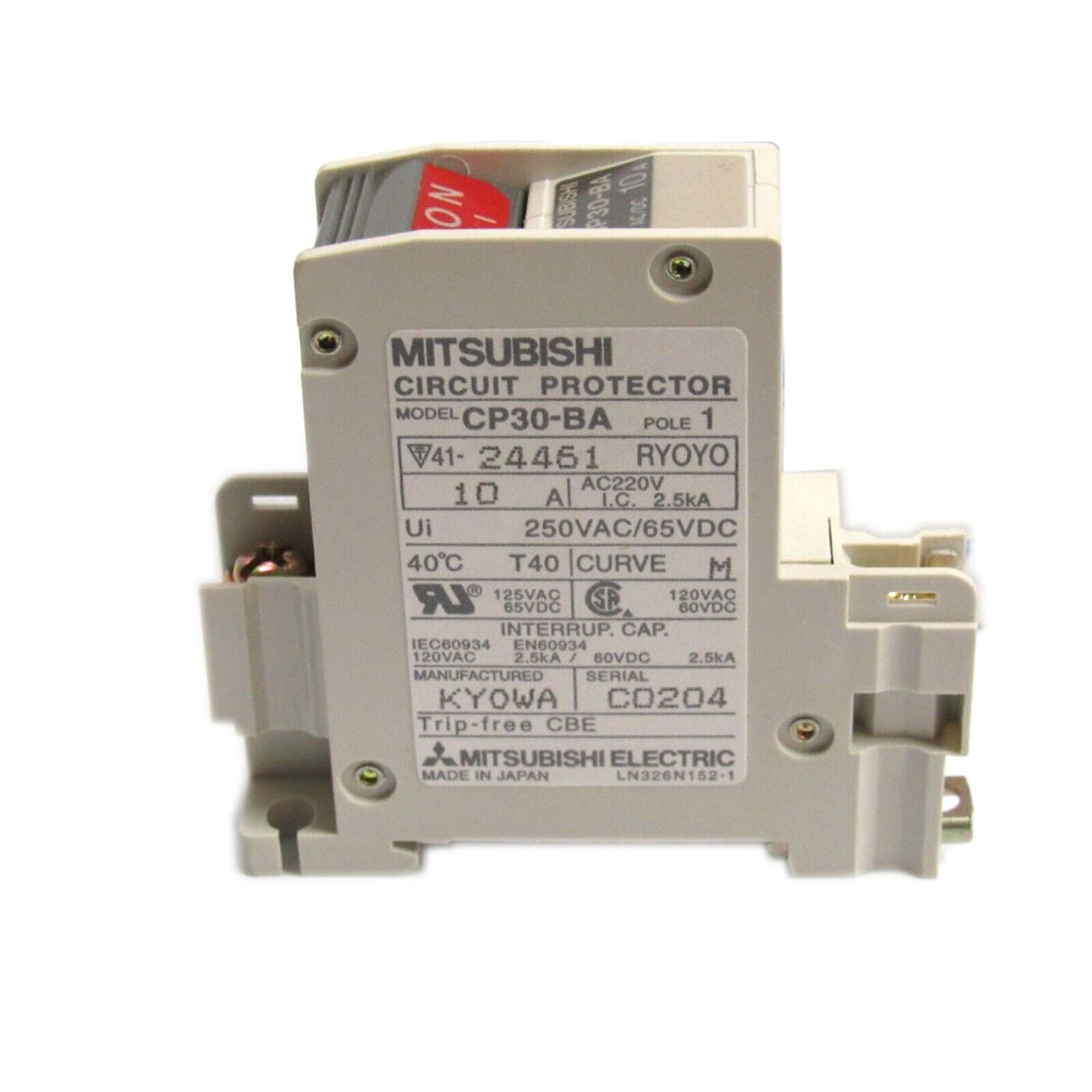 Mitsubishi Circuit Breaker CP30-BA 1P 10A - MITSUBISHI
