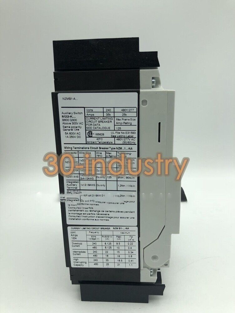 1PCS New Circuit Breaker For EATON NZMB1-A100-NA 3 pole 100A - KOEED
